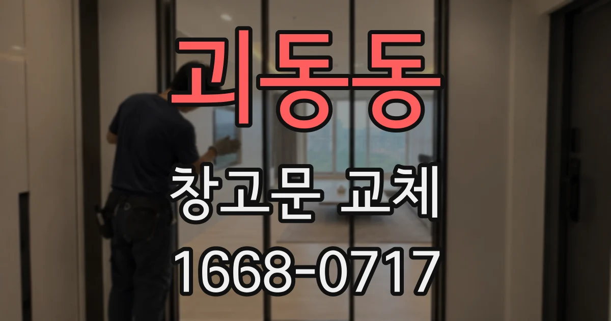 괴동동 창고문 교체