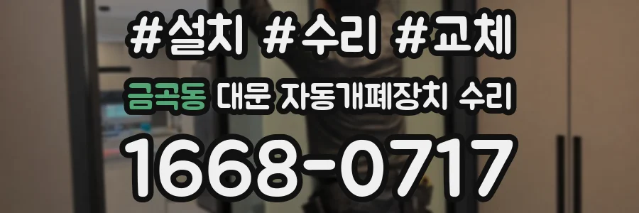 금곡동 대문 자동개폐장치 수리