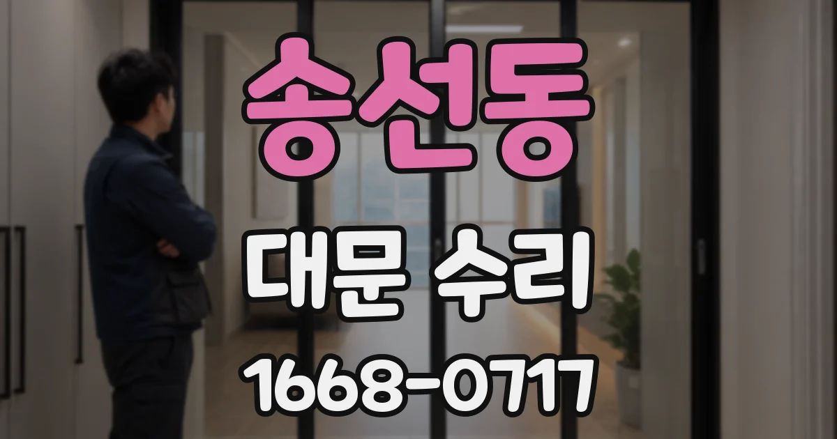 송선동 대문 수리