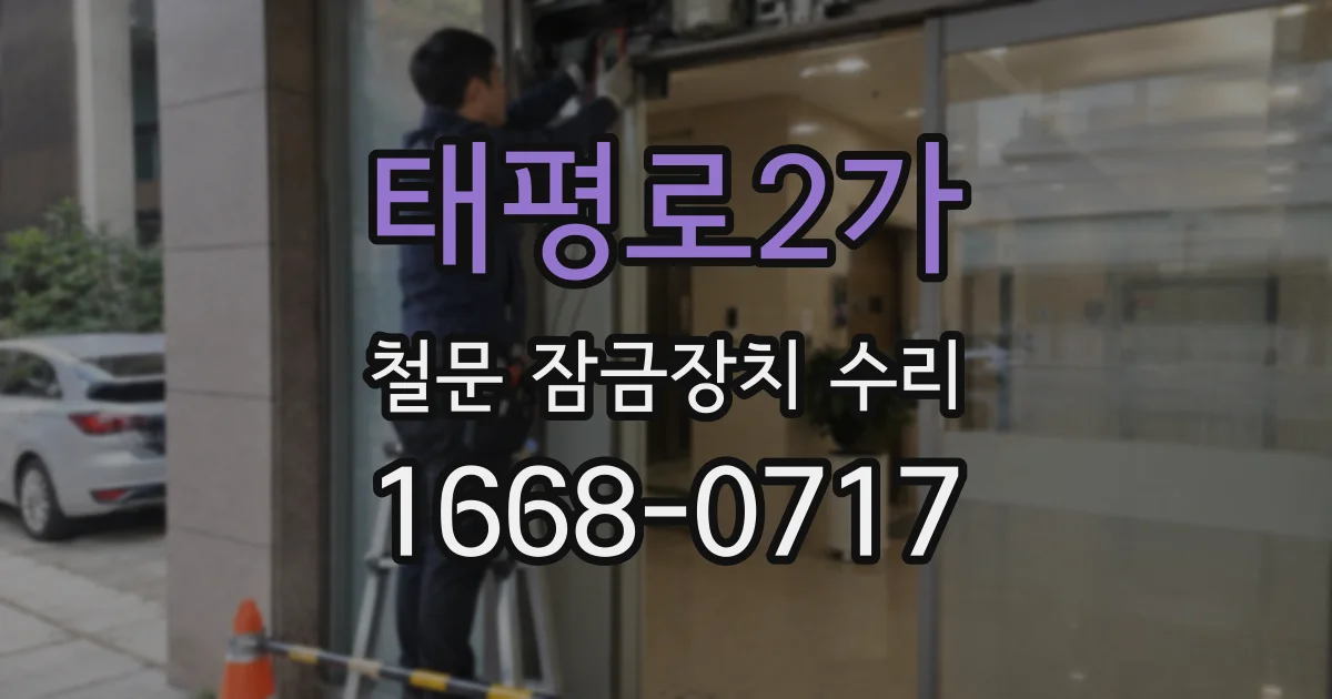 태평로2가 철문 잠금장치 수리