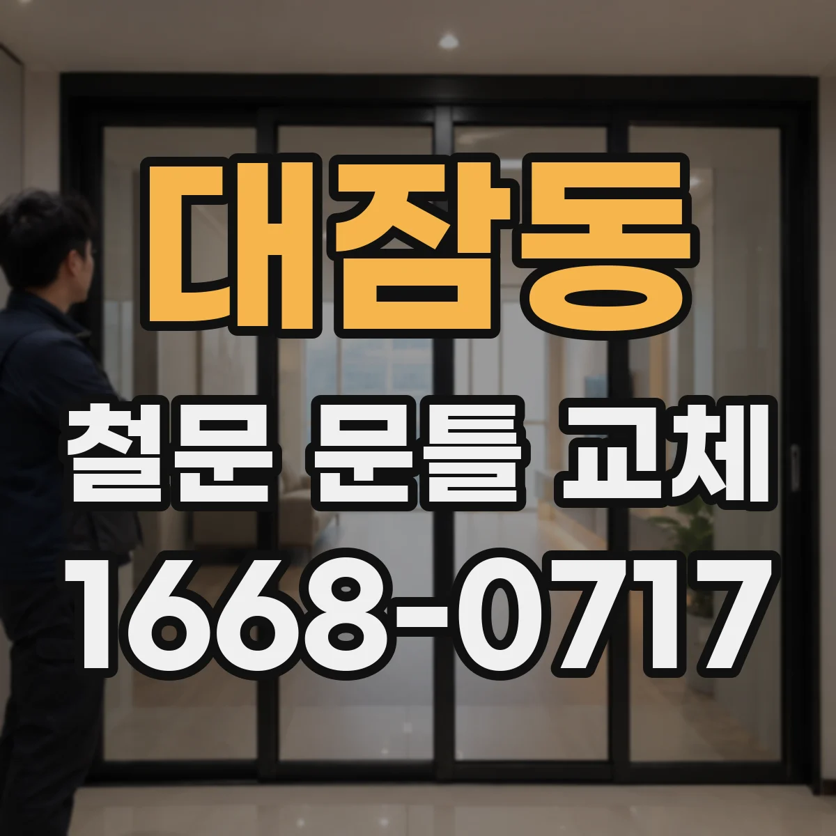 대잠동 철문 문틀 교체