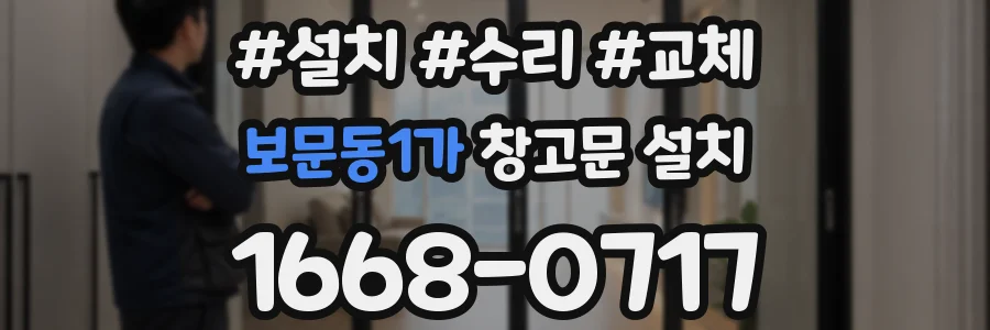 보문동1가 창고문 설치