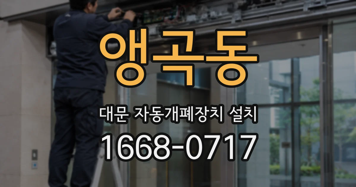 앵곡동 대문 자동개폐장치 설치