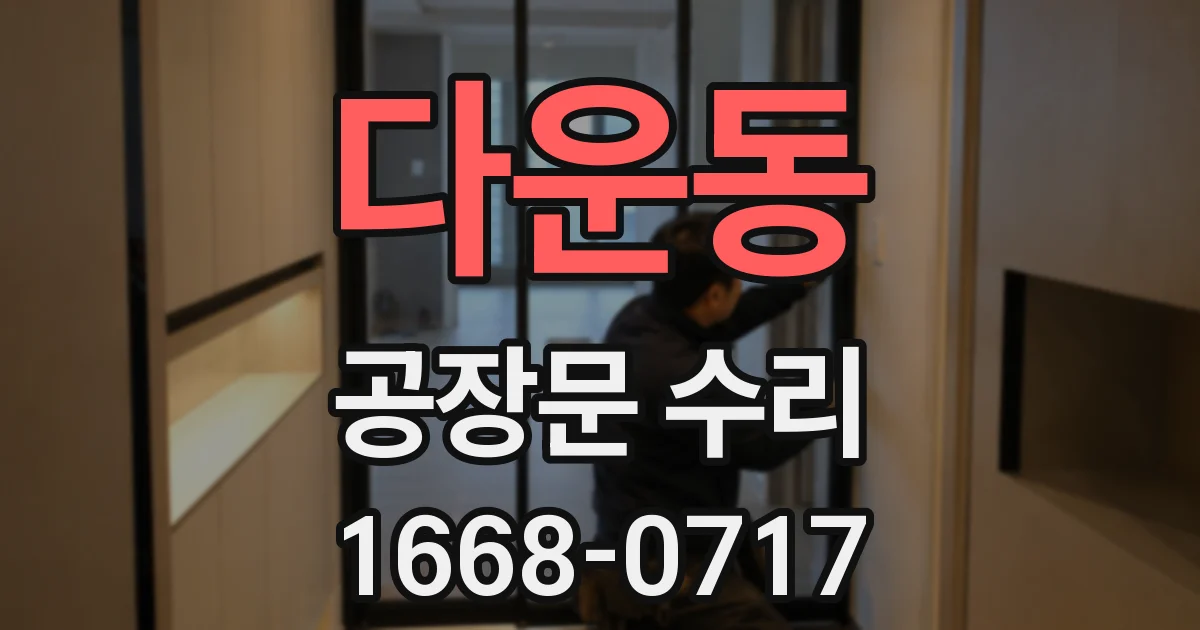다운동 공장문 수리