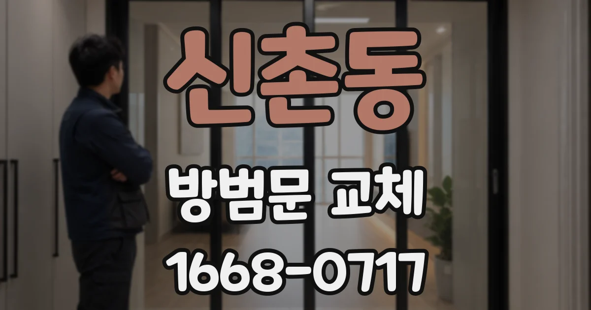 신촌동 방범문 교체