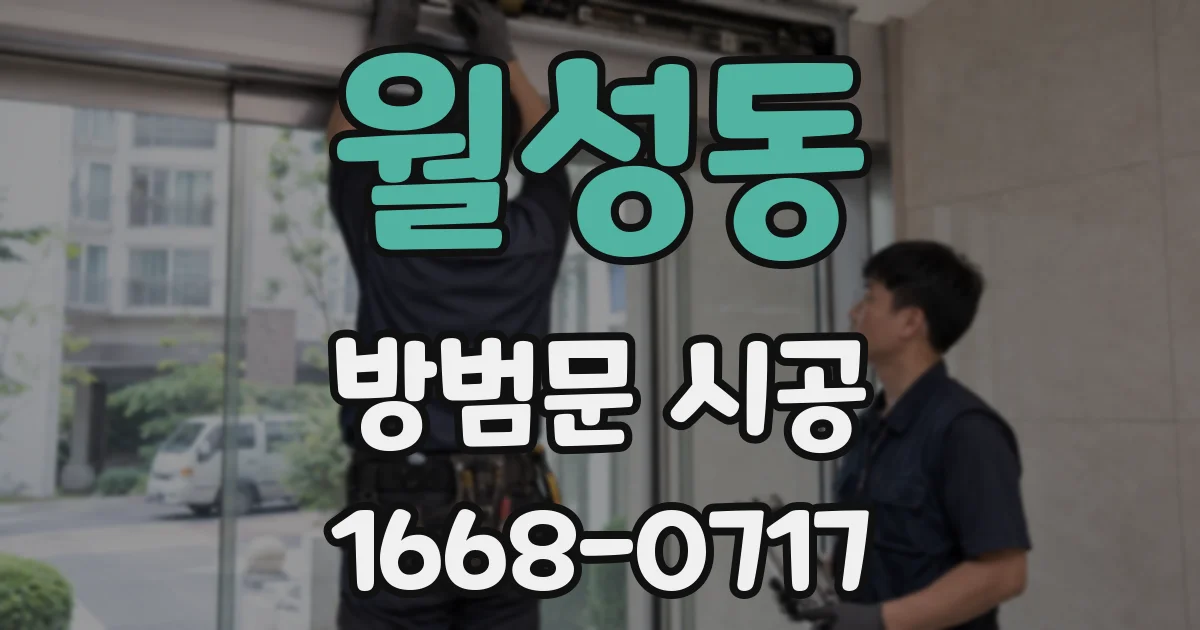 월성동 방범문 시공
