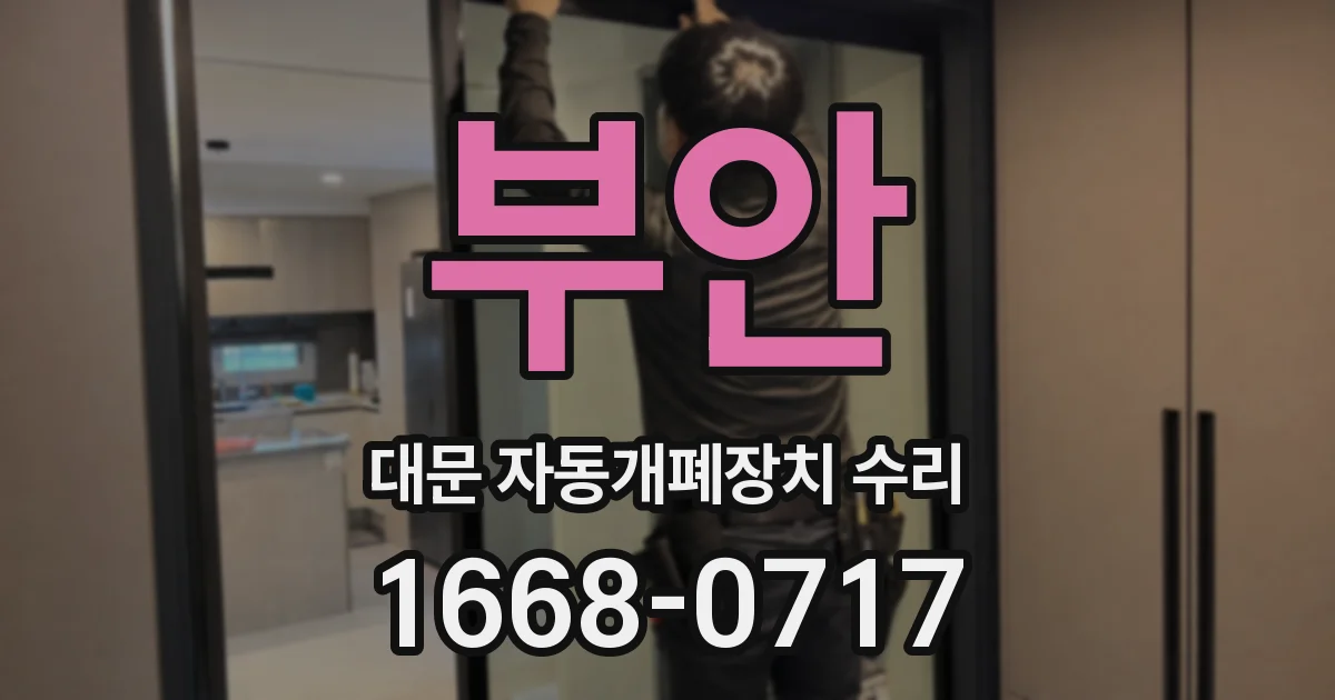 부안 대문 자동개폐장치 수리