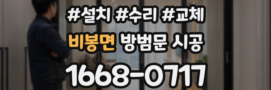비봉면 방범문 시공