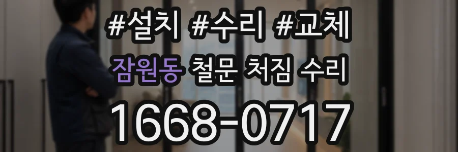 잠원동 철문 처짐 수리