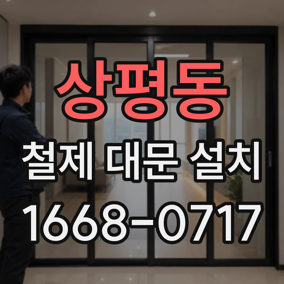 상평동 철제 대문 설치
