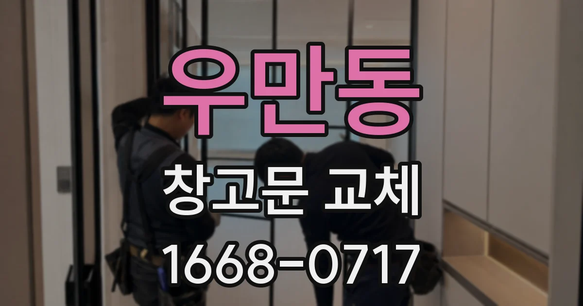 우만동 창고문 교체