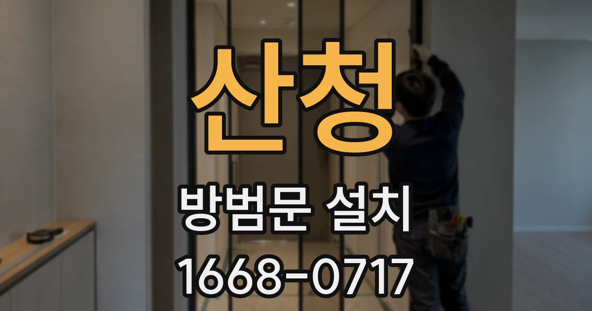산청 방범문 설치