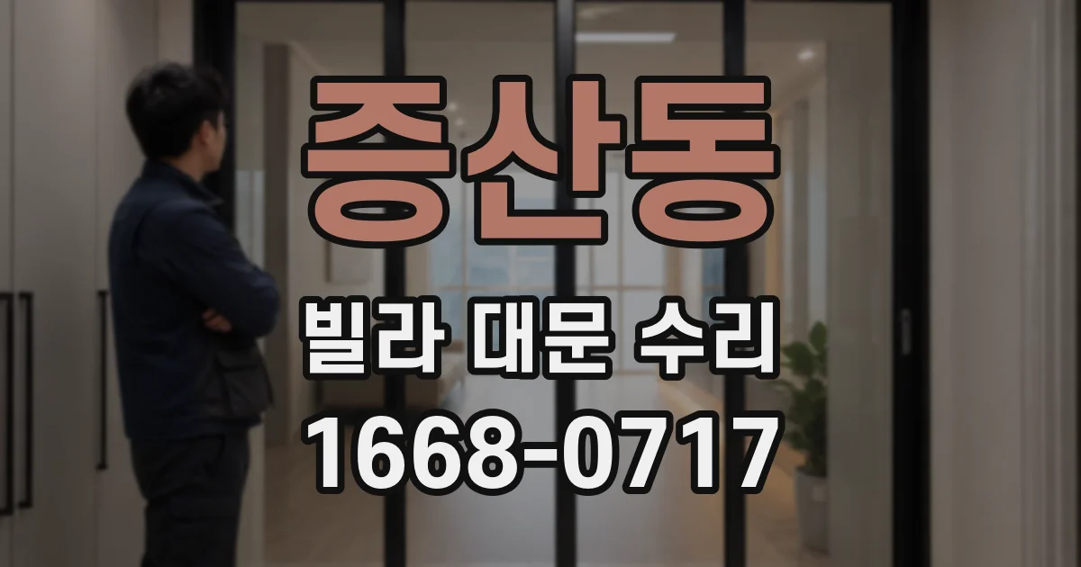 증산동 빌라 대문 수리