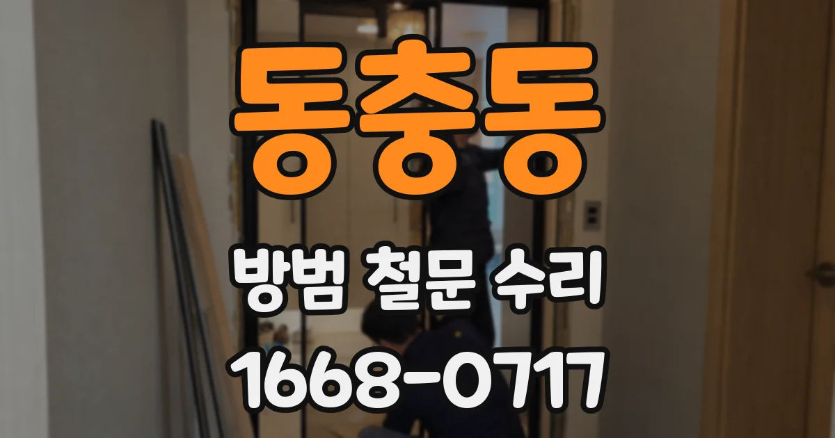 동충동 방범 철문 수리