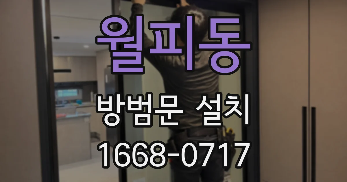 월피동 방범문 설치