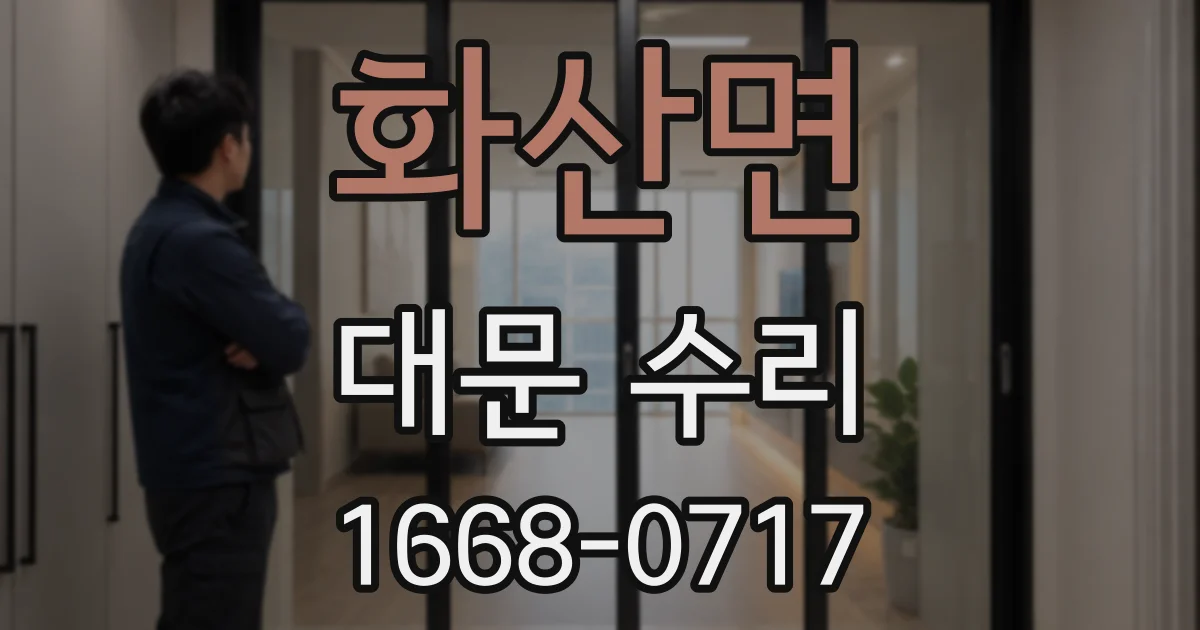 화산면 대문 수리