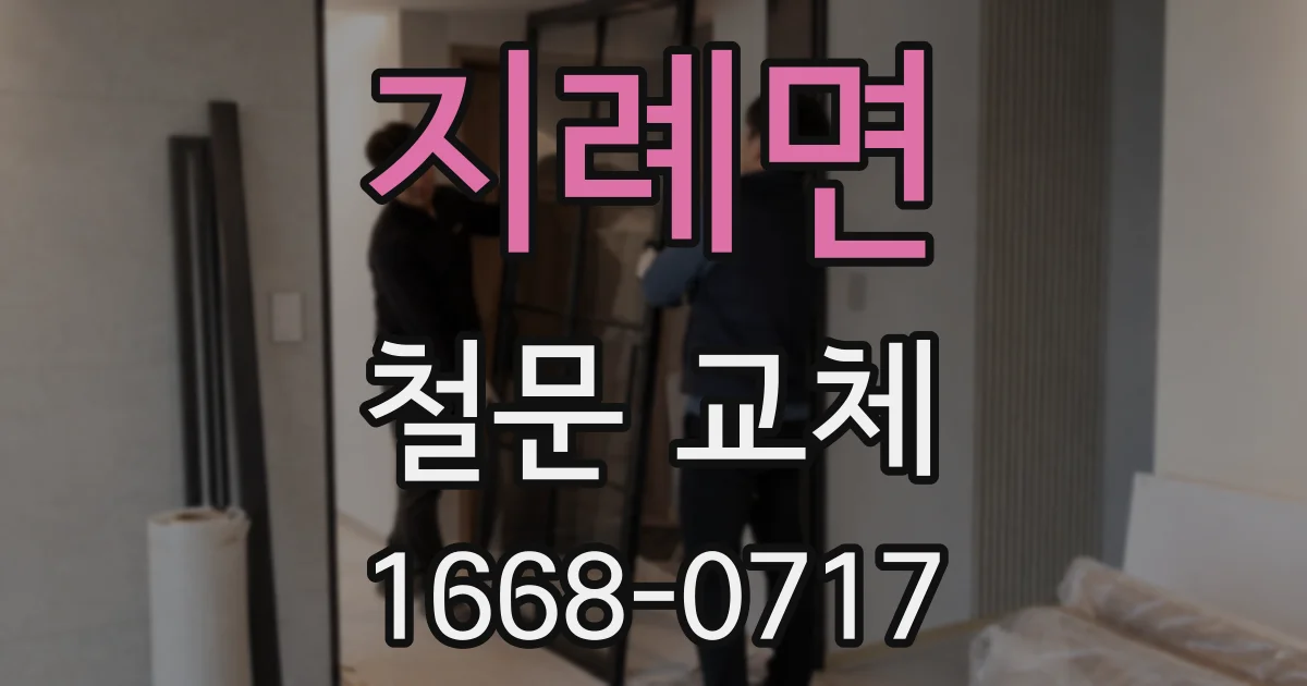 지례면 철문 교체