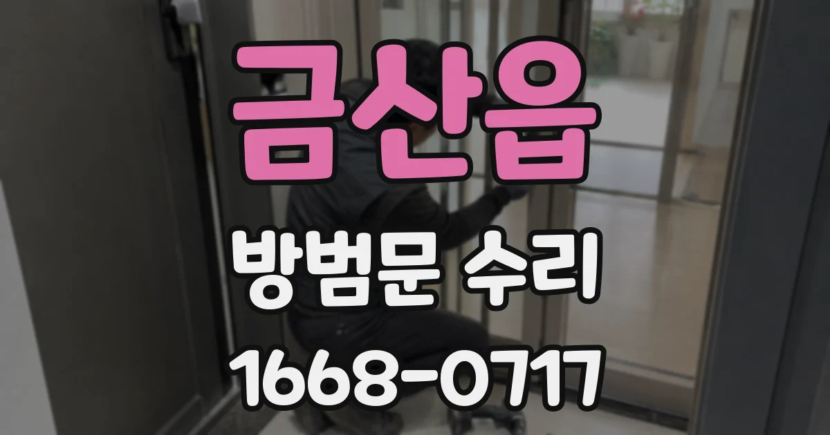 금산읍 방범문 수리