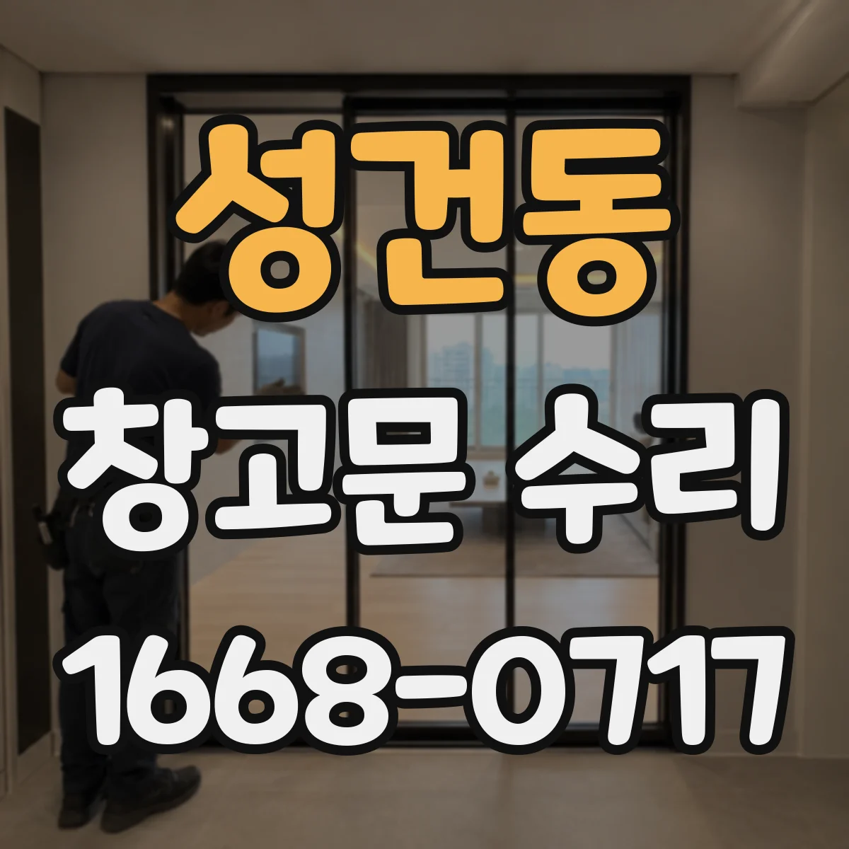 성건동 창고문 수리