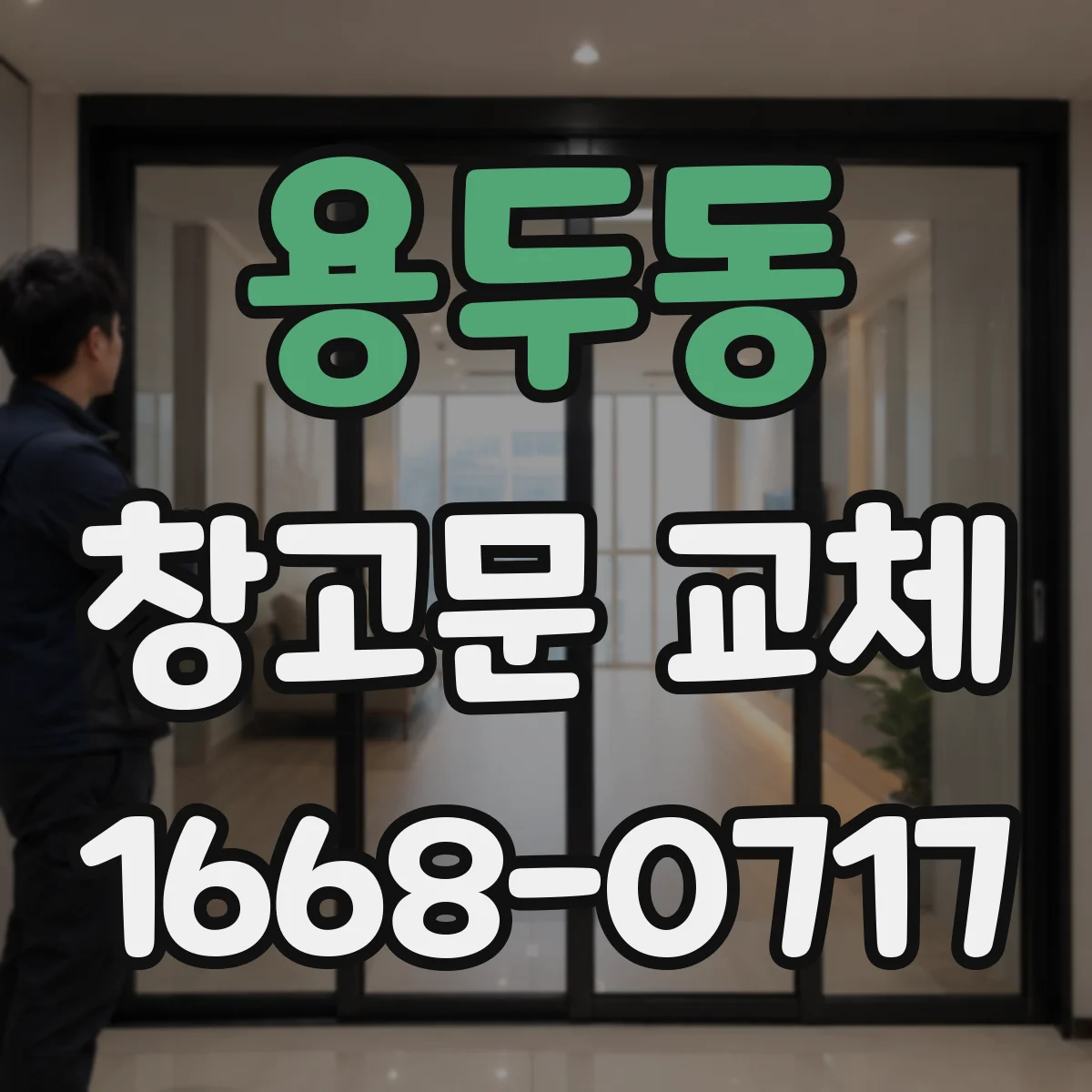 용두동 창고문 교체