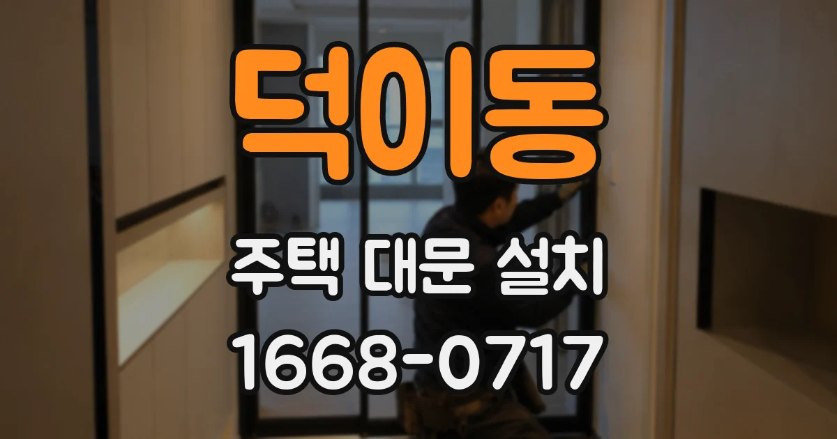 덕이동 주택 대문 설치