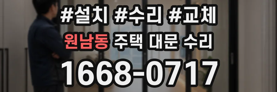 원남동 주택 대문 수리