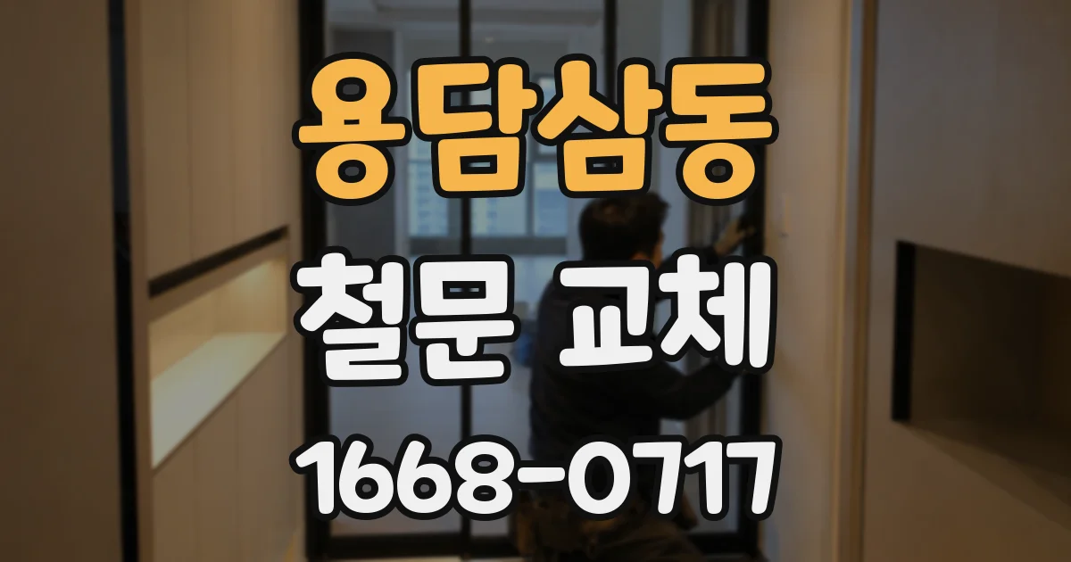 용담삼동 철문 교체