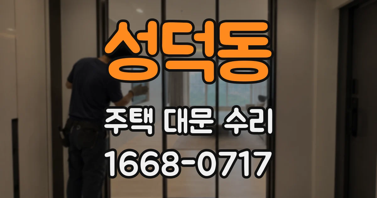 성덕동 주택 대문 수리