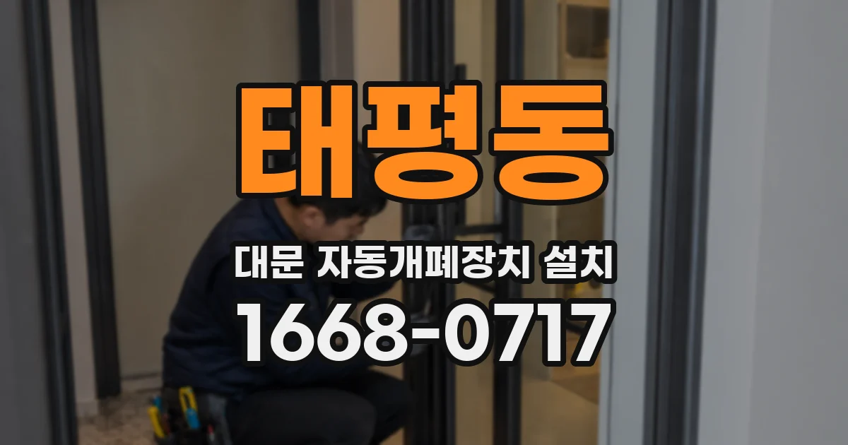 태평동 대문 자동개폐장치 설치