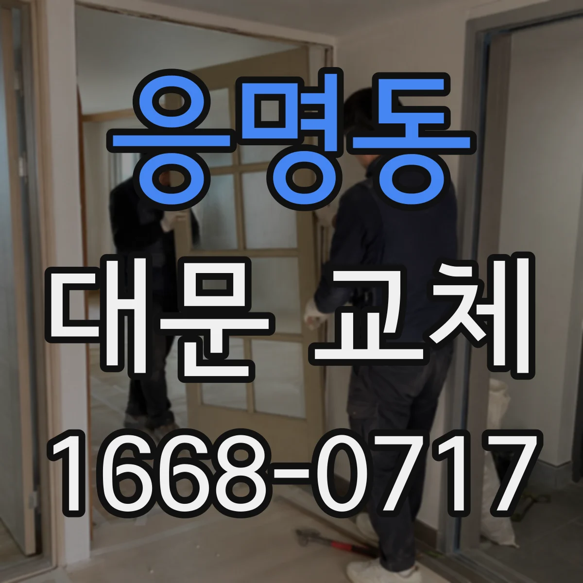 응명동 대문 교체