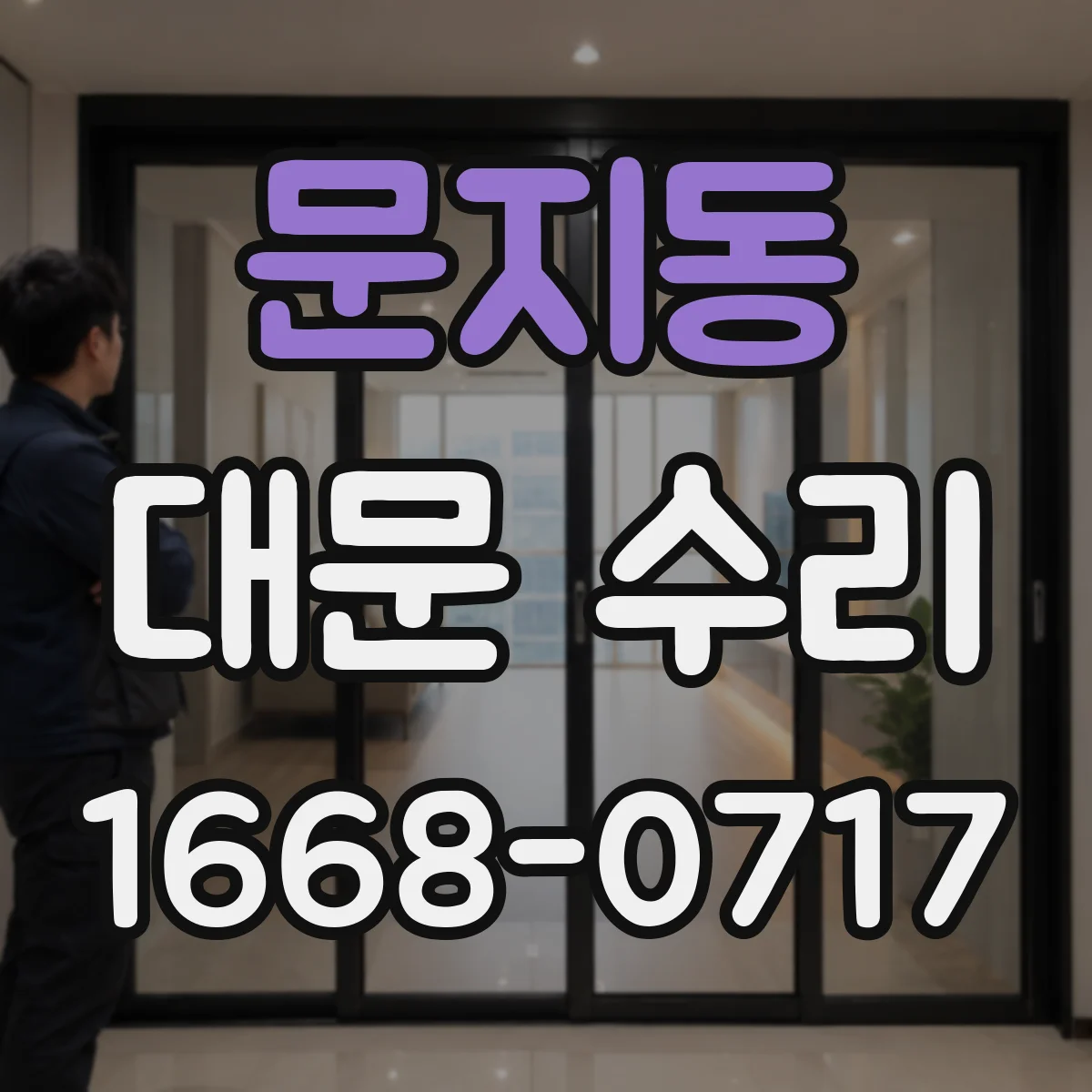 문지동 대문 수리