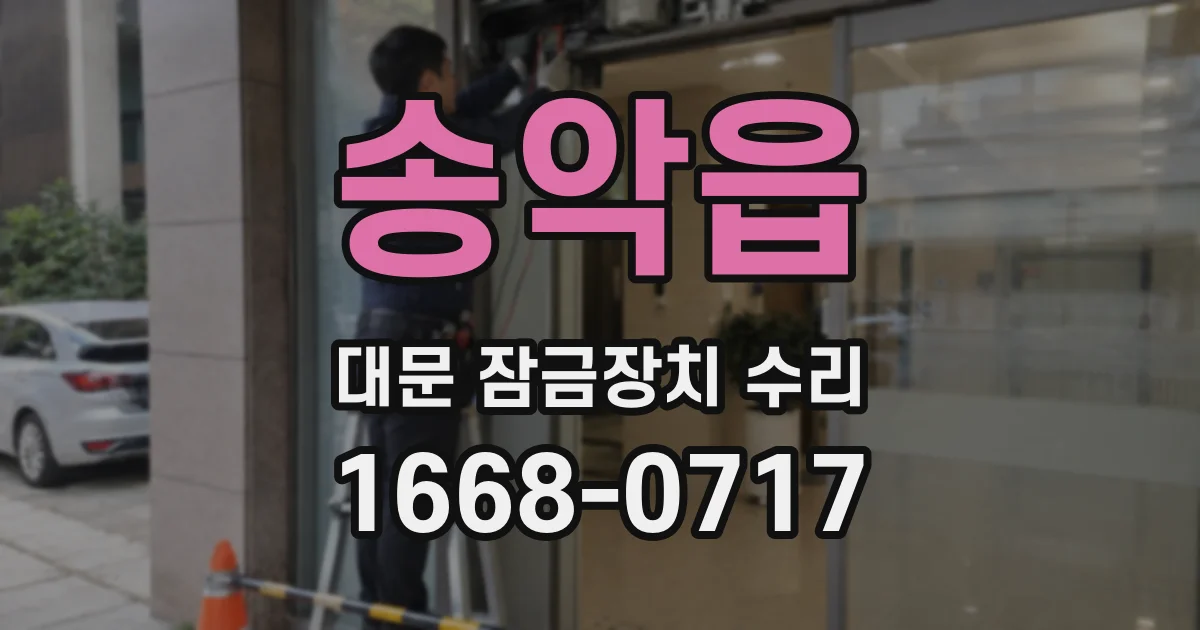 송악읍 대문 잠금장치 수리