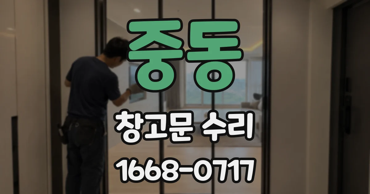중동 창고문 수리