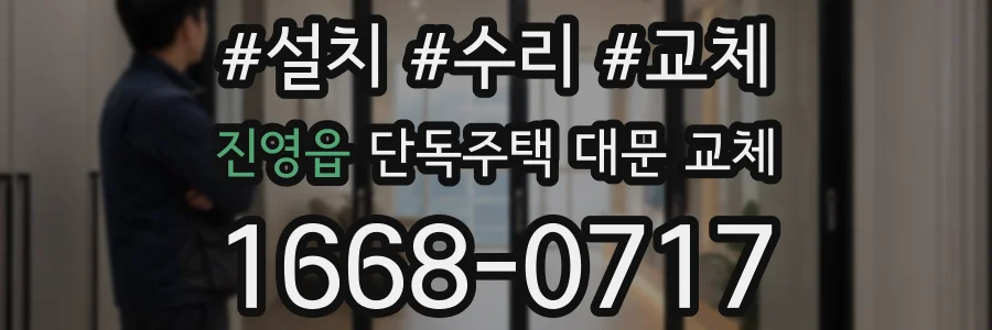 진영읍 단독주택 대문 교체
