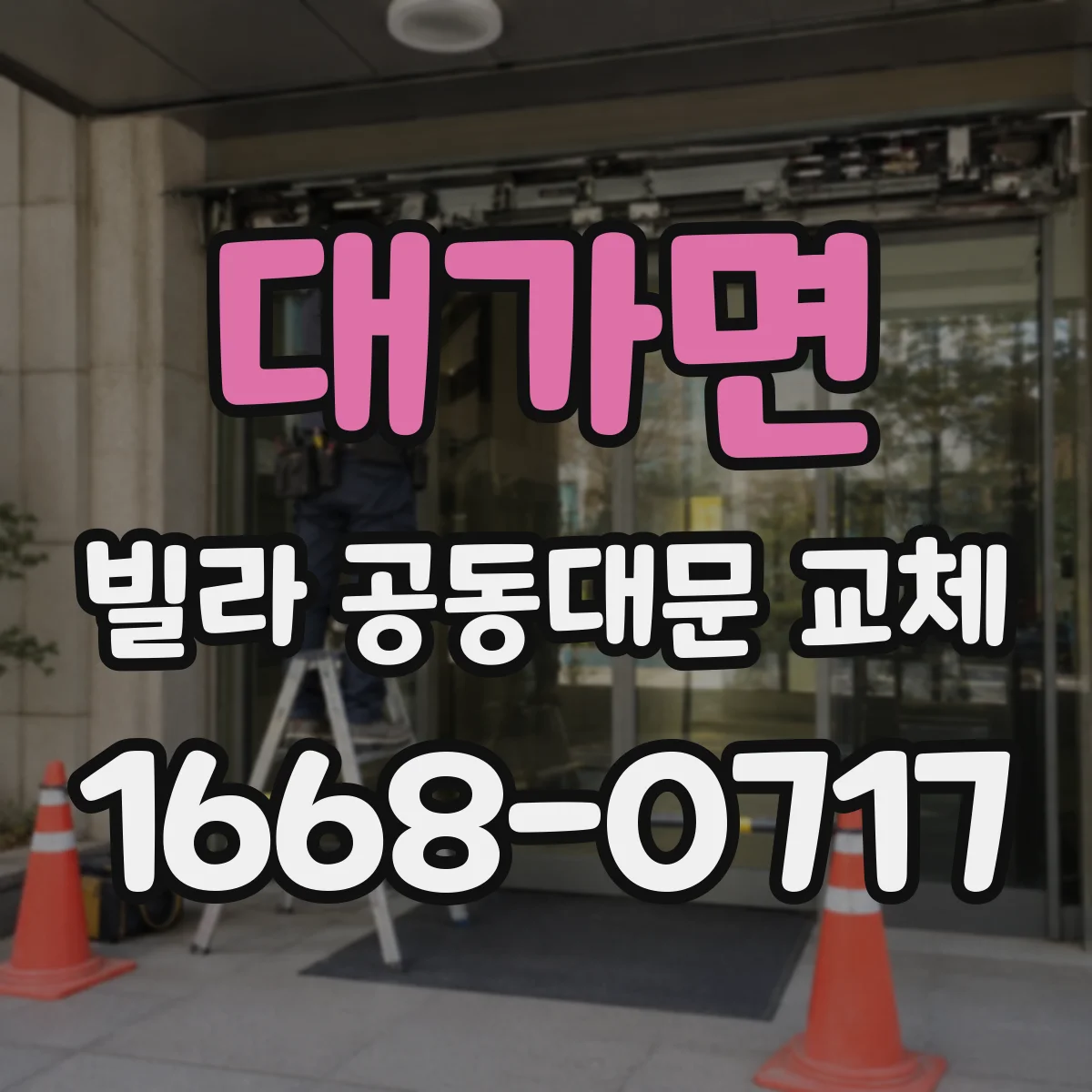 대가면 빌라 공동대문 교체
