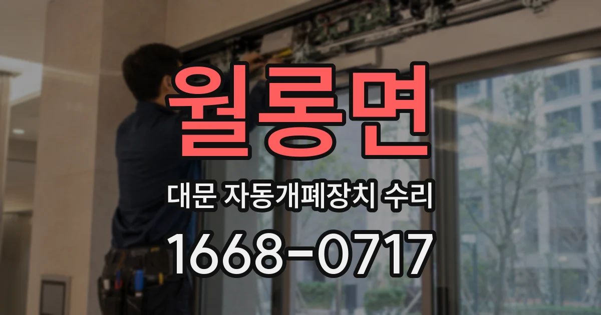 월롱면 대문 자동개폐장치 수리