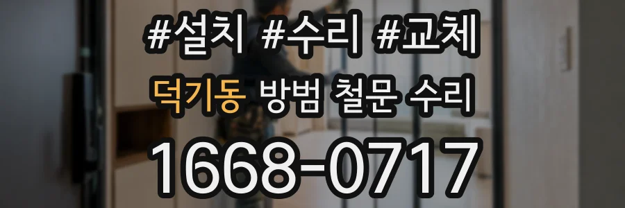 덕기동 방범 철문 수리