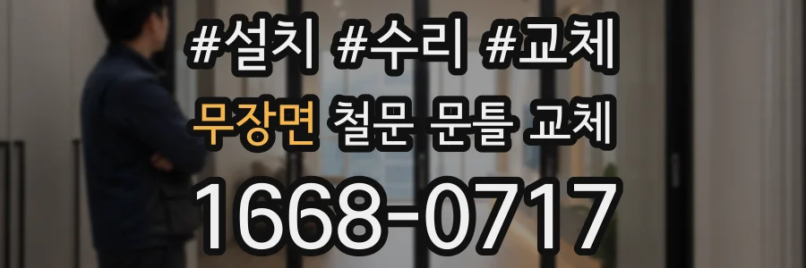 무장면 철문 문틀 교체