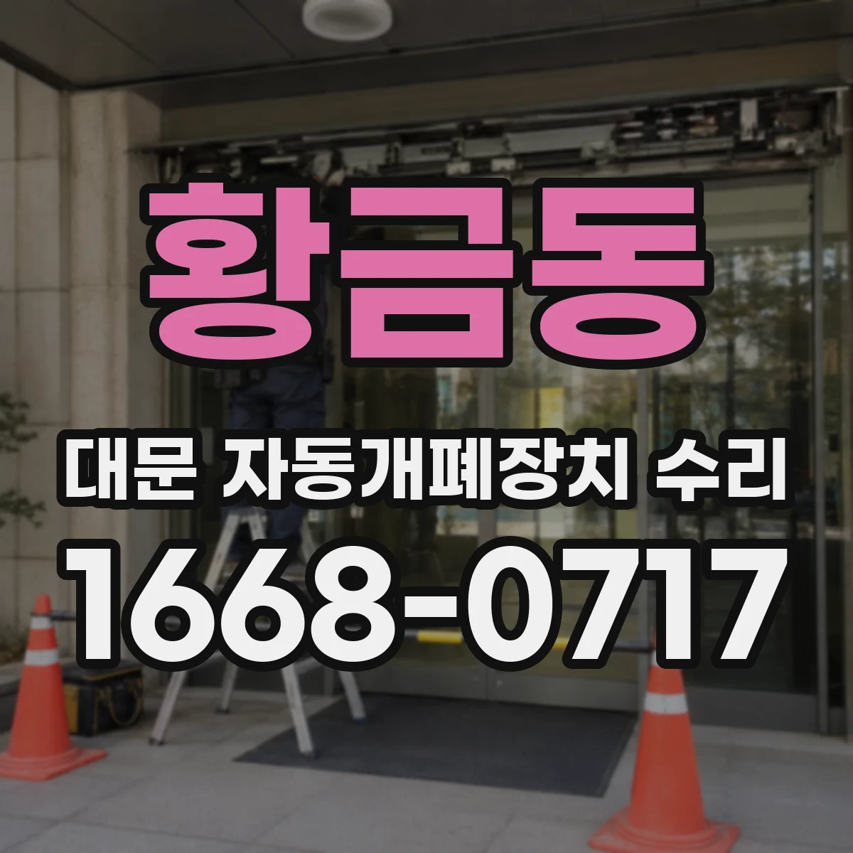 황금동 대문 자동개폐장치 수리