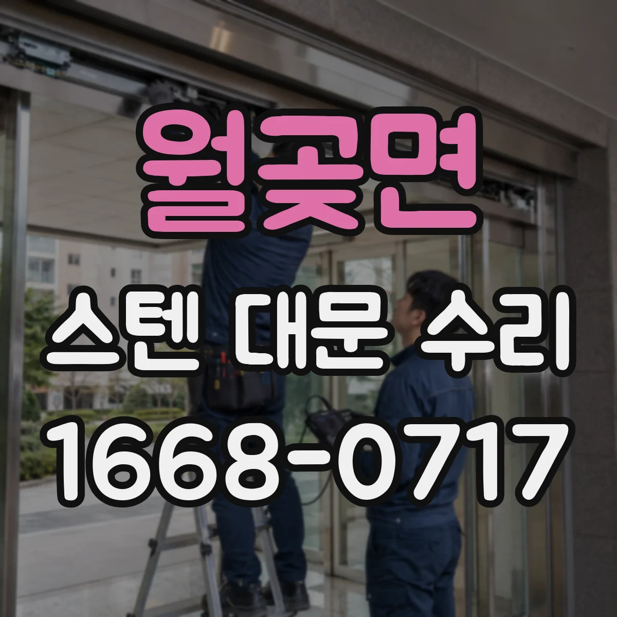 월곶면 스텐 대문 수리