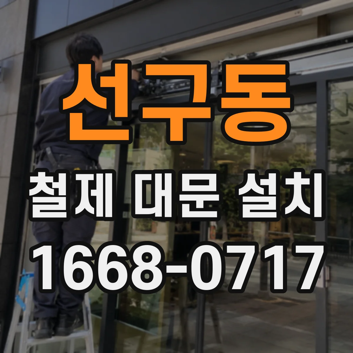 선구동 철제 대문 설치