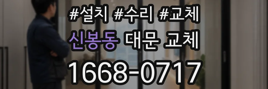 신봉동 대문 교체