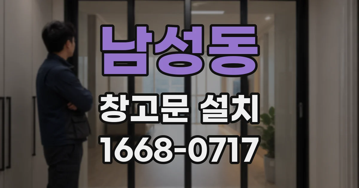남성동 창고문 설치