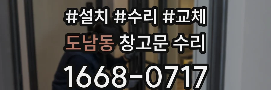 도남동 창고문 수리