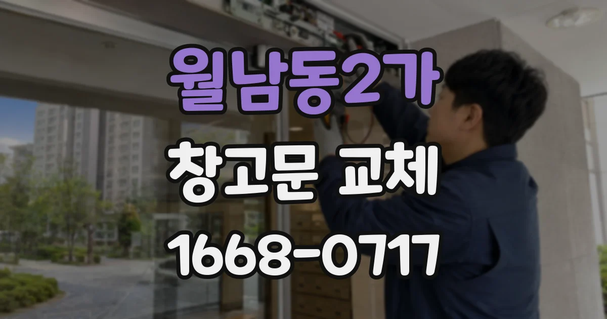월남동2가 창고문 교체