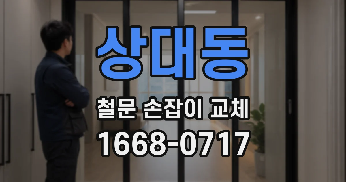 상대동 철문 손잡이 교체