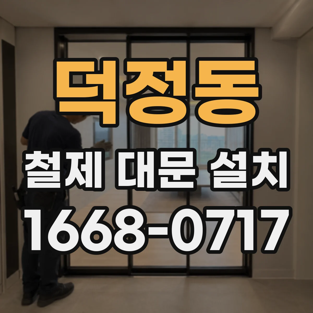 덕정동 철제 대문 설치