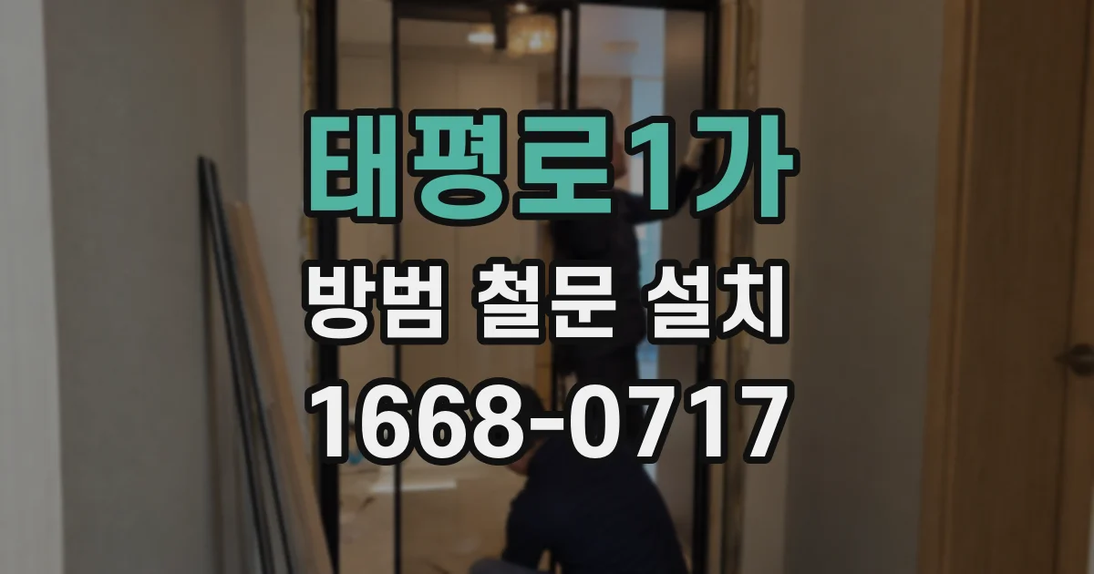 태평로1가 방범 철문 설치