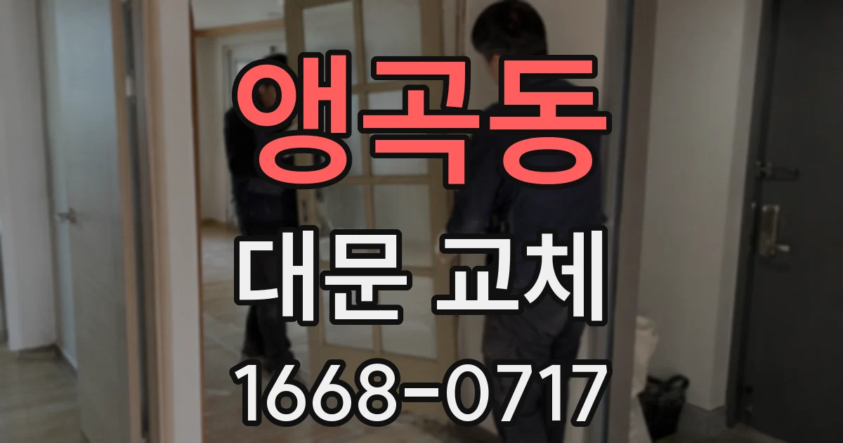 앵곡동 대문 교체