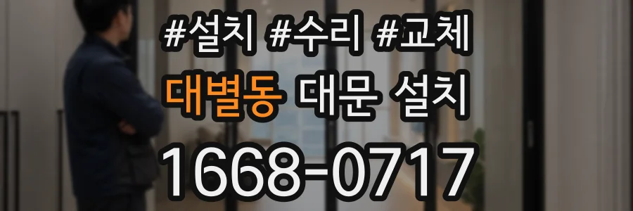 대별동 대문 설치